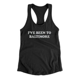 I've Been To Baltimore Women's Racerback Tank-Allegiant Goods Co. Vintage Sports Apparel