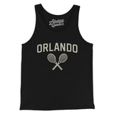 Orlando Tennis Men/Unisex Tank Top-Black-Allegiant Goods Co. Vintage Sports Apparel
