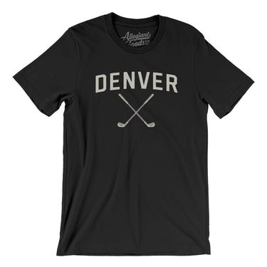 Denver Golf Men/Unisex T-Shirt-Black-Allegiant Goods Co. Vintage Sports Apparel