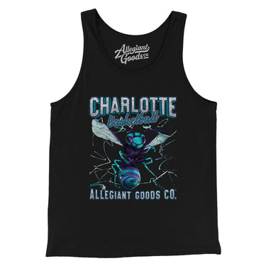 Charlotte Basketball Throwback Mascot Men/Unisex Tank Top-Allegiant Goods Co. Vintage Sports Apparel