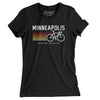 Minneapolis Cycling Women's T-Shirt-Black-Allegiant Goods Co. Vintage Sports Apparel