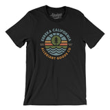 Eureka California Retro Badge Men/Unisex T-Shirt-Black-Allegiant Goods Co. Vintage Sports Apparel
