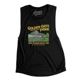 Golden Gate Park Women's Flowey Scoopneck Muscle Tank-Allegiant Goods Co. Vintage Sports Apparel