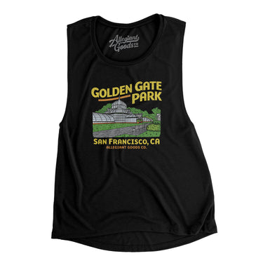 Golden Gate Park Women's Flowey Scoopneck Muscle Tank-Allegiant Goods Co. Vintage Sports Apparel