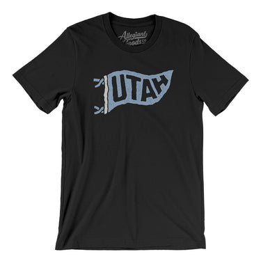 Utah Pennant Men/Unisex T-Shirt-Allegiant Goods Co. Vintage Sports Apparel