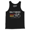 Baltimore Cycling Men/Unisex Tank Top-Black-Allegiant Goods Co. Vintage Sports Apparel