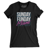 Sunday Funday Miami Women's T-Shirt-Allegiant Goods Co. Vintage Sports Apparel