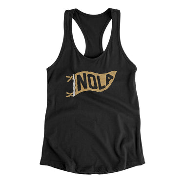 Nola Pennant Women's Racerback Tank-Allegiant Goods Co. Vintage Sports Apparel