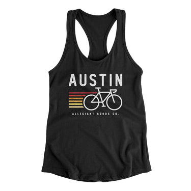 Austin Cycling Women's Racerback Tank-Allegiant Goods Co. Vintage Sports Apparel