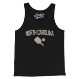 North Carolina Pickleball Men/Unisex Tank Top-Black-Allegiant Goods Co. Vintage Sports Apparel