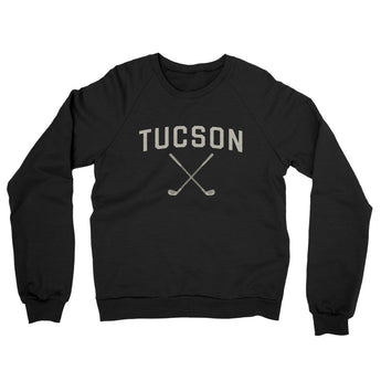 Tucson Golf Midweight French Terry Crewneck Sweatshirt-Black-Allegiant Goods Co. Vintage Sports Apparel