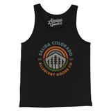 Salida Colorado Retro Badge Men/Unisex Tank Top-Black-Allegiant Goods Co. Vintage Sports Apparel