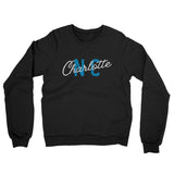 Charlotte Nc Overprinted Midweight French Terry Crewneck Sweatshirt-Allegiant Goods Co. Vintage Sports Apparel