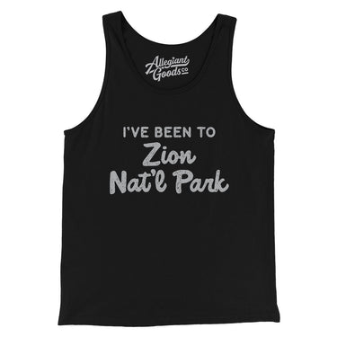 I've Been To Zion National Park Men/Unisex Tank Top-Black-Allegiant Goods Co. Vintage Sports Apparel