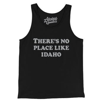 There's No Place Like Idaho Men/Unisex Tank Top-Black-Allegiant Goods Co. Vintage Sports Apparel