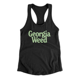 Georgia Weed Women's Racerback Tank-Black-Allegiant Goods Co. Vintage Sports Apparel