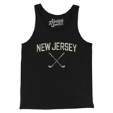New Jersey Golf Men/Unisex Tank Top-Black-Allegiant Goods Co. Vintage Sports Apparel