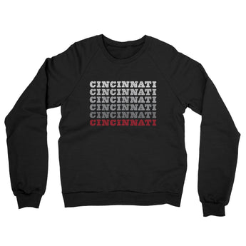 Cincinnati Repeat Midweight French Terry Crewneck Sweatshirt-Allegiant Goods Co. Vintage Sports Apparel