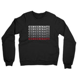 Cincinnati Repeat Midweight French Terry Crewneck Sweatshirt-Allegiant Goods Co. Vintage Sports Apparel