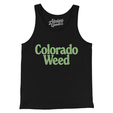 Colorado Weed Men/Unisex Tank Top-Black-Allegiant Goods Co. Vintage Sports Apparel