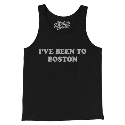 I've Been To Boston Men/Unisex Tank Top-Black-Allegiant Goods Co. Vintage Sports Apparel