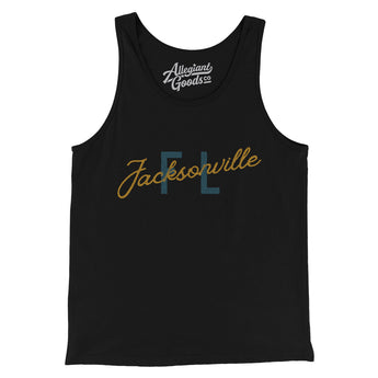 Jacksonville Fl Overprinted Men/Unisex Tank Top-Allegiant Goods Co. Vintage Sports Apparel
