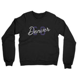 Denver Co Overprinted Midweight French Terry Crewneck Sweatshirt-Allegiant Goods Co. Vintage Sports Apparel