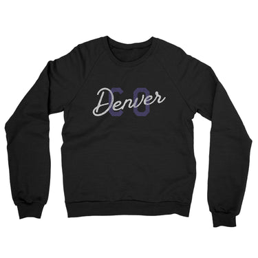 Denver Co Overprinted Midweight French Terry Crewneck Sweatshirt-Allegiant Goods Co. Vintage Sports Apparel