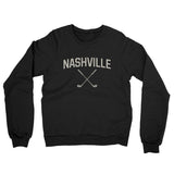 Nashville Golf Midweight French Terry Crewneck Sweatshirt-Black-Allegiant Goods Co. Vintage Sports Apparel