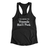 I've Been To Yosemite National Park Women's Racerback Tank-Black-Allegiant Goods Co. Vintage Sports Apparel