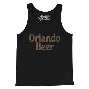 Orlando Beer Men/Unisex Tank Top-Black-Allegiant Goods Co. Vintage Sports Apparel