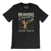 Milwaukee Basketball Throwback Mascot Men/Unisex T-Shirt-Black-Allegiant Goods Co. Vintage Sports Apparel
