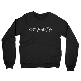 St Pete Friends Midweight French Terry Crewneck Sweatshirt-Allegiant Goods Co. Vintage Sports Apparel