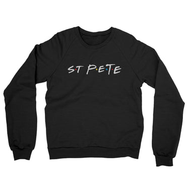 St Pete Friends Midweight French Terry Crewneck Sweatshirt-Allegiant Goods Co. Vintage Sports Apparel