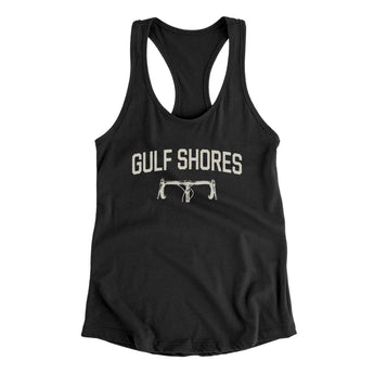 Gulf Shores Cycling Women's Racerback Tank-Black-Allegiant Goods Co. Vintage Sports Apparel