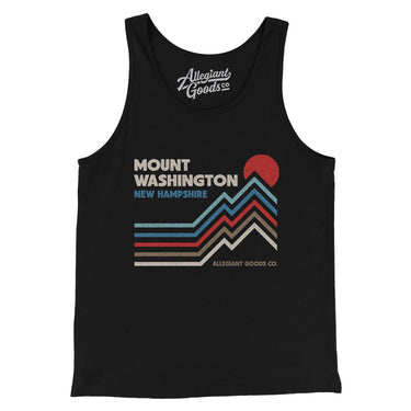 Mount Washington New Hampshire Men/Unisex Tank Top-Black-Allegiant Goods Co. Vintage Sports Apparel