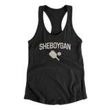 Sheboygan Pickleball Women's Racerback Tank-Black-Allegiant Goods Co. Vintage Sports Apparel