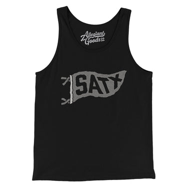 Satx Pennant Men/Unisex Tank Top-Allegiant Goods Co. Vintage Sports Apparel