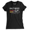 Baltimore Cycling Women's T-Shirt-Black-Allegiant Goods Co. Vintage Sports Apparel