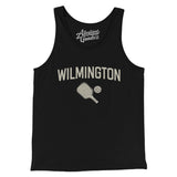 Wilmington Pickleball Men/Unisex Tank Top-Black-Allegiant Goods Co. Vintage Sports Apparel