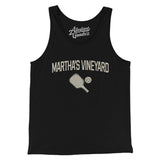 Martha's Vineyard Pickleball Men/Unisex Tank Top-Black-Allegiant Goods Co. Vintage Sports Apparel