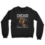 Chicago Football Throwback Mascot Midweight French Terry Crewneck Sweatshirt-Allegiant Goods Co. Vintage Sports Apparel