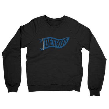 Detroit Pennant Midweight French Terry Crewneck Sweatshirt-Allegiant Goods Co. Vintage Sports Apparel