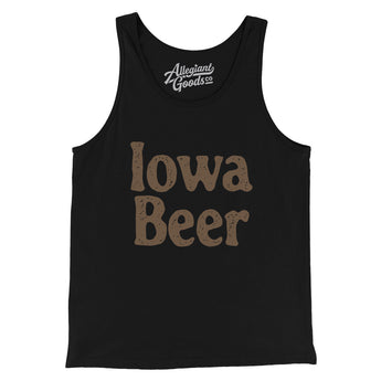 Iowa Beer Men/Unisex Tank Top-Allegiant Goods Co. Vintage Sports Apparel