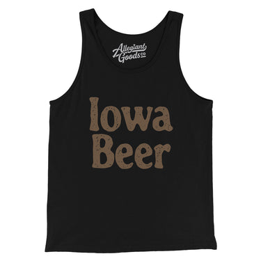 Iowa Beer Men/Unisex Tank Top-Allegiant Goods Co. Vintage Sports Apparel
