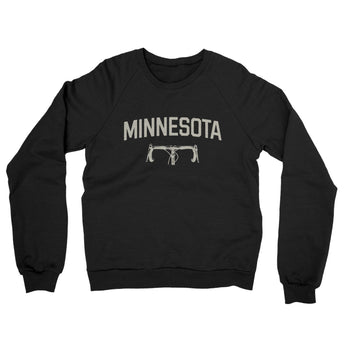 Minnesota Cycling Midweight French Terry Crewneck Sweatshirt-Black-Allegiant Goods Co. Vintage Sports Apparel