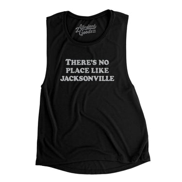 There's No Place Like Jacksonville Women's Flowey Scoopneck Muscle Tank-Allegiant Goods Co. Vintage Sports Apparel