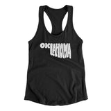 Oklahoma State Shape Text Women's Racerback Tank-Allegiant Goods Co. Vintage Sports Apparel