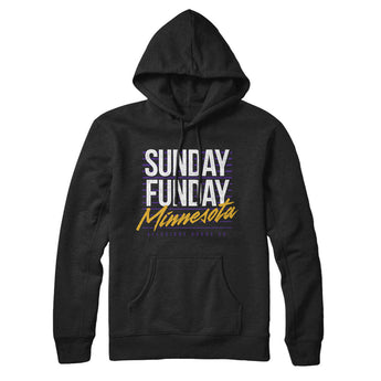 Sunday Funday Minnesota Hoodie-Allegiant Goods Co. Vintage Sports Apparel