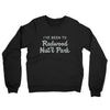 I've Been To Redwood National Park Midweight French Terry Crewneck Sweatshirt-Black-Allegiant Goods Co. Vintage Sports Apparel
